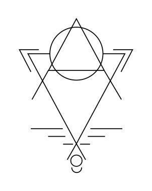 Fütüristik soyut geometrik şekil  