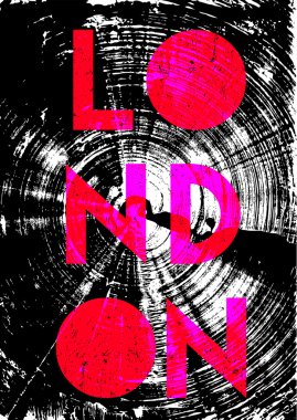 Londra ile fırçalanmış doku arka plan  