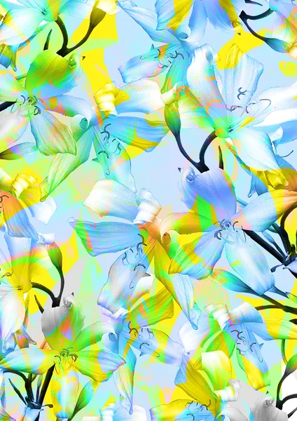 Fond de fleurs de lys grunge — Image vectorielle