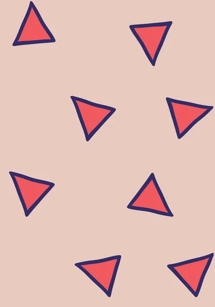 Abstracte driehoeken patroon afdrukken — Stockvector