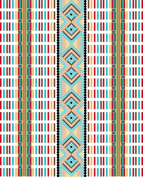 Tribal etniska mönster bakgrund — Stock vektor
