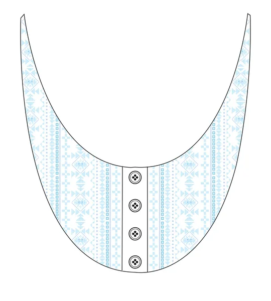 民族颈部刺绣设计 — 图库矢量图片