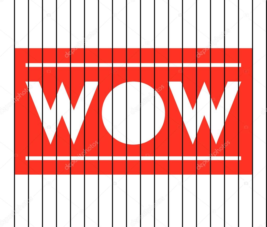 うわー文字印刷ポスター ストックベクター Workingpens