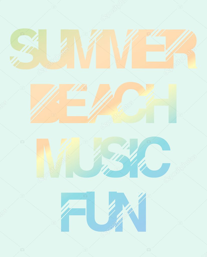 Summer party poster print
