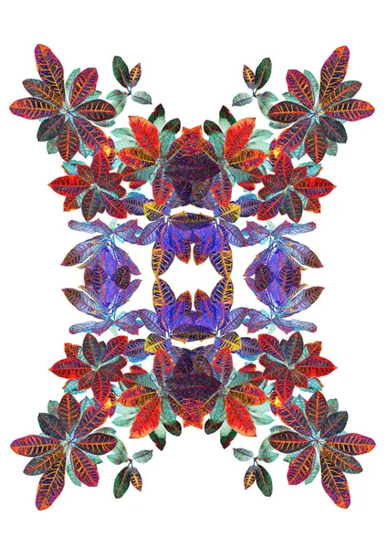 Ornamento floral abstrato tribal — Fotografia de Stock