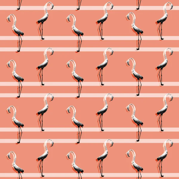 Flamingo birds pattern