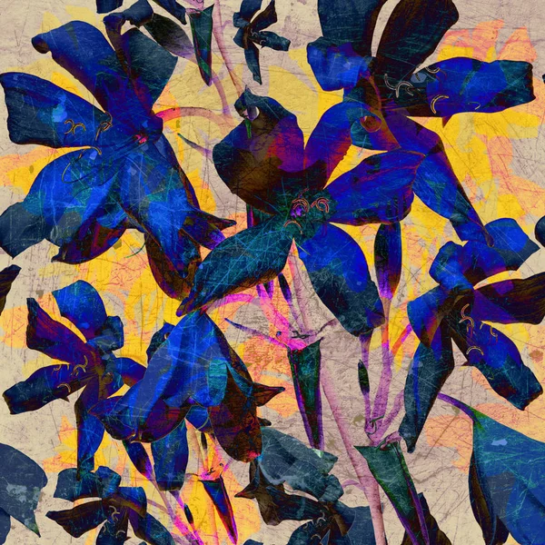 Абстрактний фон з квітами лілії — стокове фото