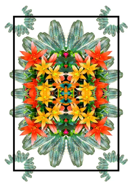 Tribal abstract floral ornament — Stock Photo, Image