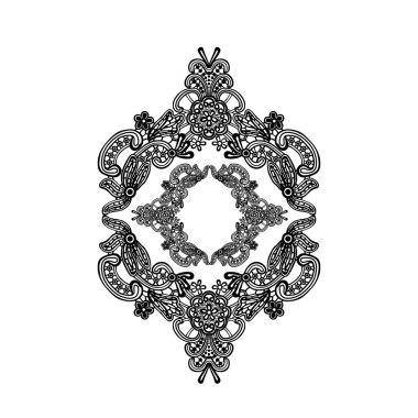Dekoratif süsleme dantel öğesi