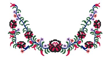 çiçek boyun süsleme nakış