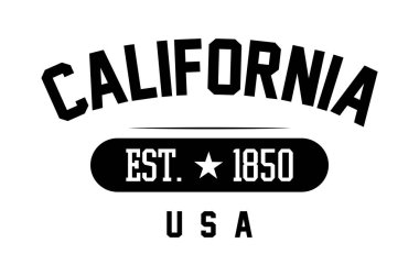 California print lettering  clipart