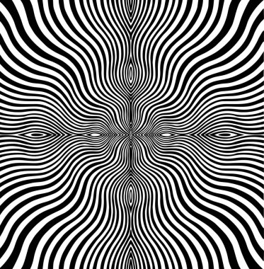 Fütüristik soyut geometrik desen