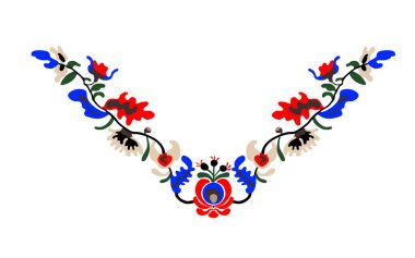 çiçek boyun süsleme nakış