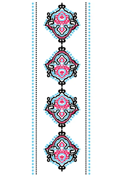 Neck ornament embroidery design — Stock Vector