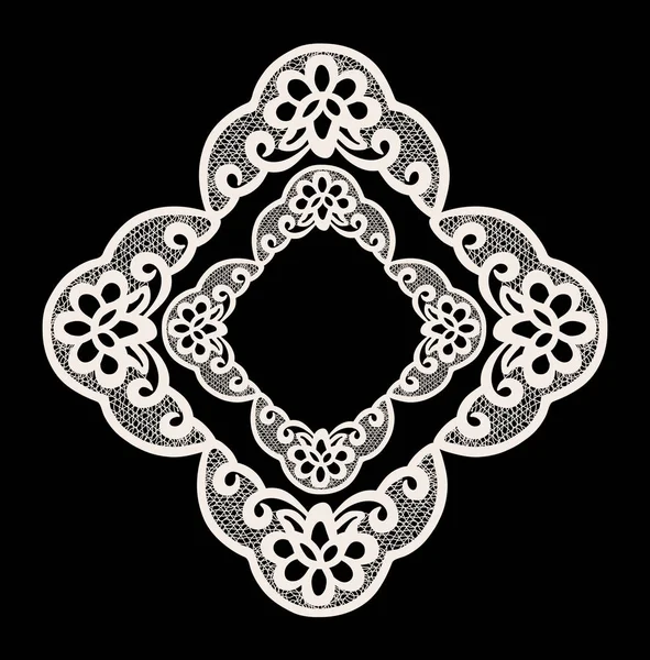 Decorative ornament lace element — Stock Vector