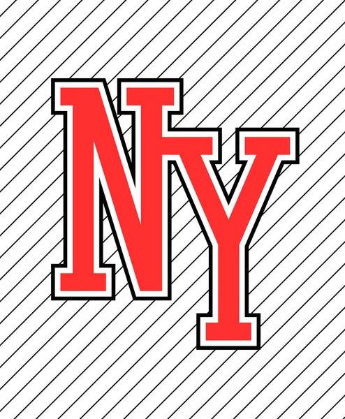 New York city teken belettering — Stockvector