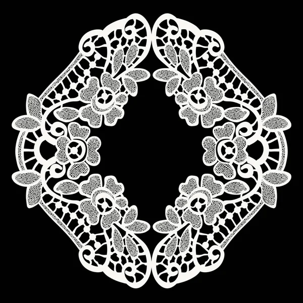 Decorative ornament lace element — Stock Vector