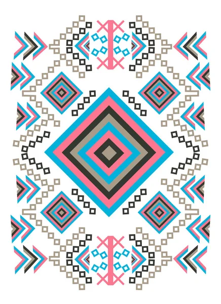 Tribal, etnische geometrische patroon — Stockvector