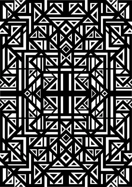 Modèle ethnique tribal abstrait — Image vectorielle