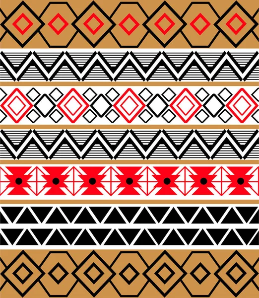 Abstract tribal ethnic pattern — Stock Vector