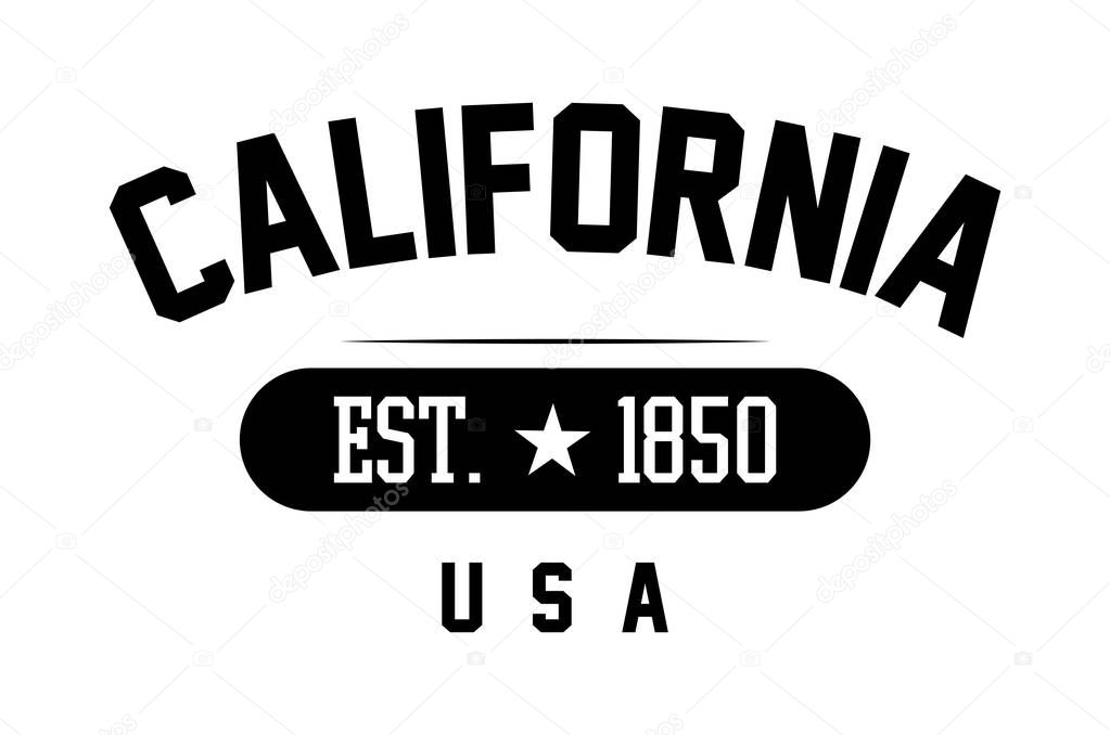 California print lettering 