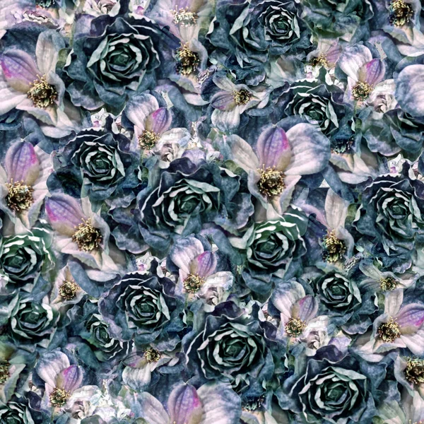 Rose pattern, seamless — Stock Photo, Image