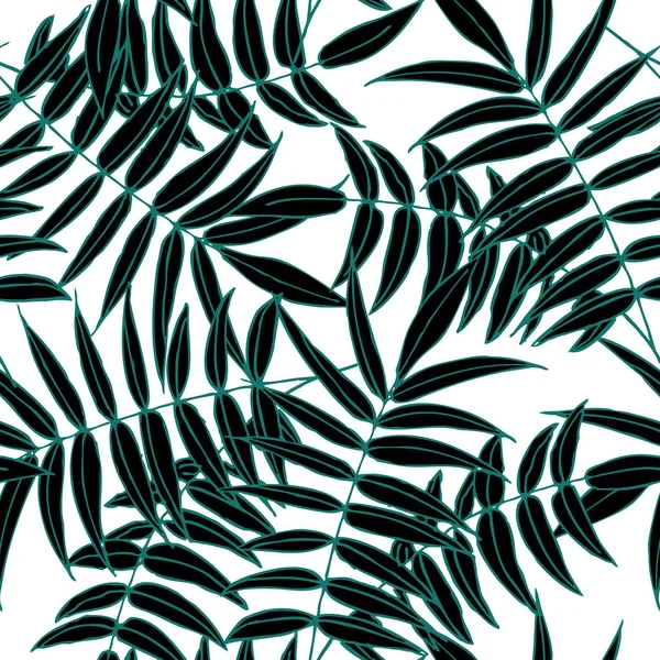 Palmiye yaprağı deseni — Stok Vektör