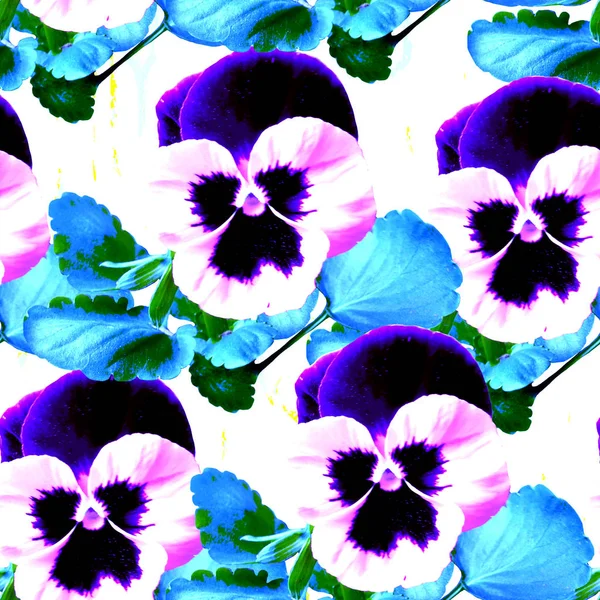 Květinovým potiskem v vícebarevná — Stock fotografie