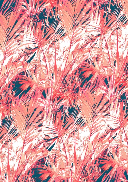 Tropical leaves pattern