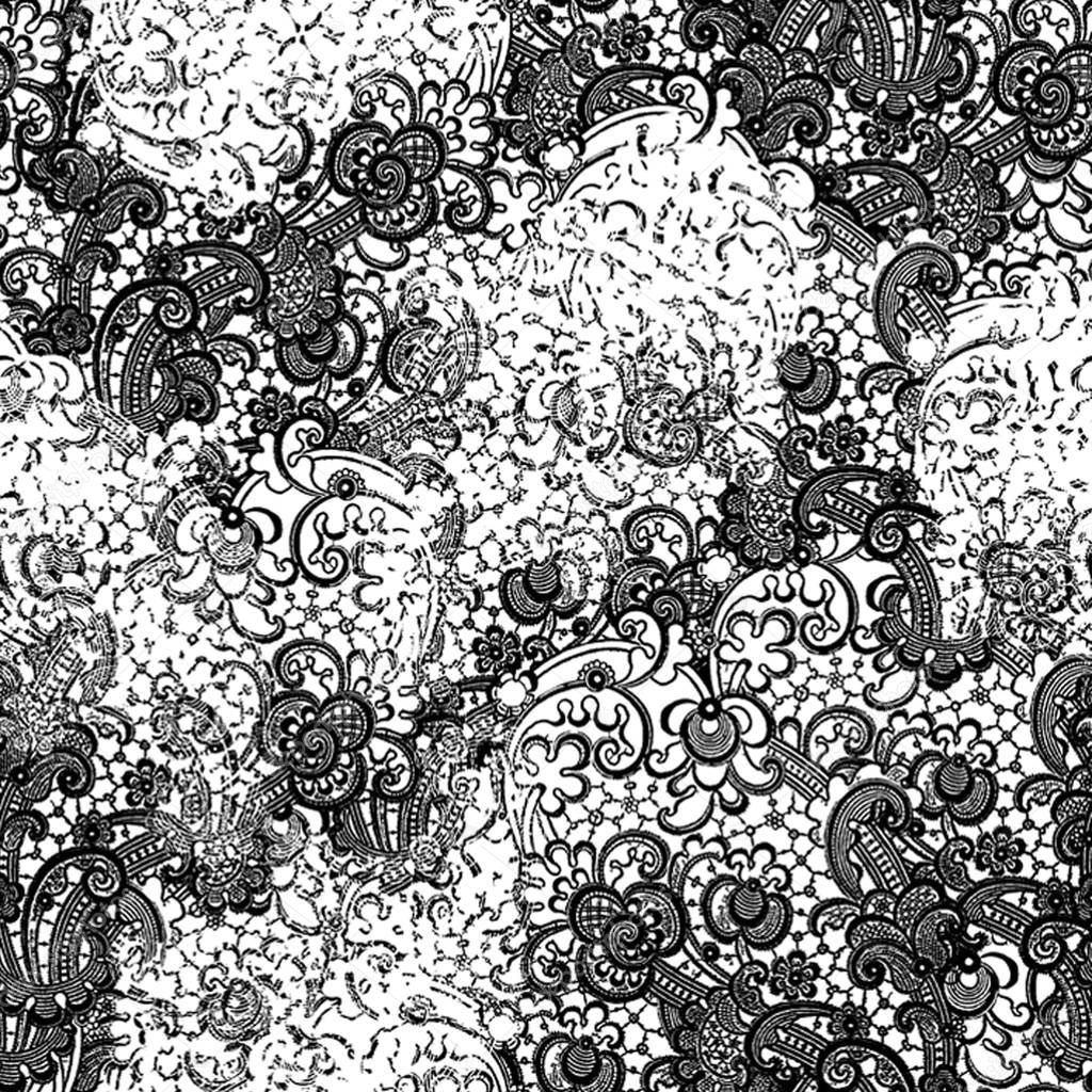 Lace seamless pattern