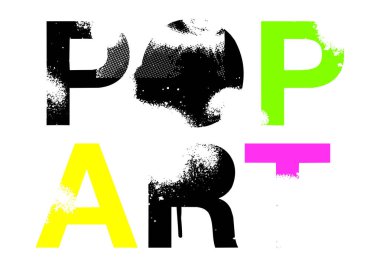 Pop art tipografi