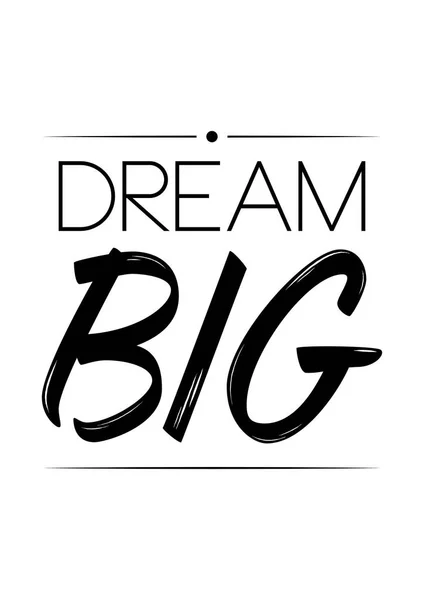 Dream big citat — Stock vektor