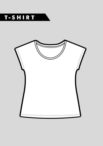 Camiseta de sketch de moda — Vector de stock