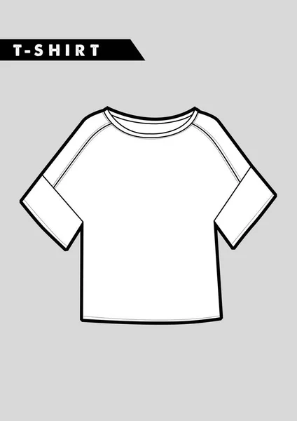 时尚女性 t 恤 — 图库矢量图片
