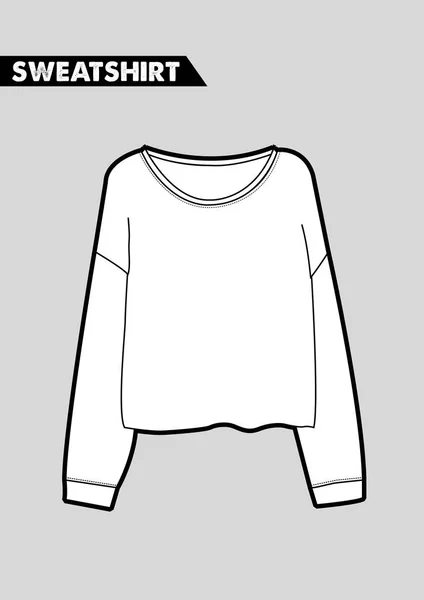 Bluza z modnych kobiet — Wektor stockowy