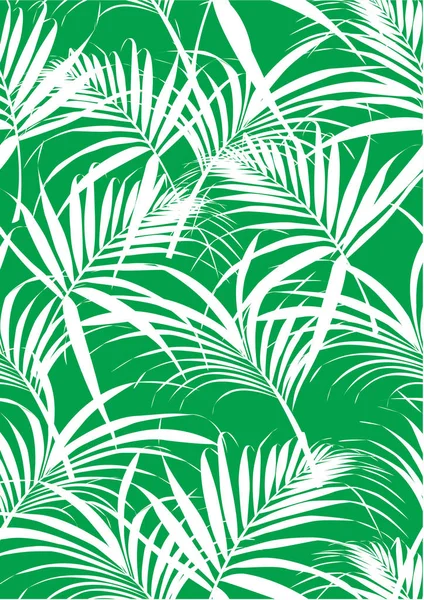 Modèle de feuilles tropicales — Image vectorielle