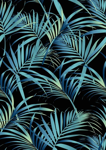 Modèle de feuilles tropicales — Image vectorielle