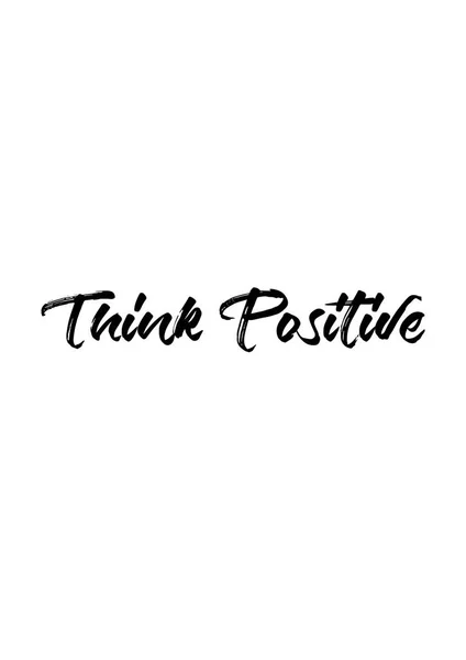 Think Positive print — Stock Vector