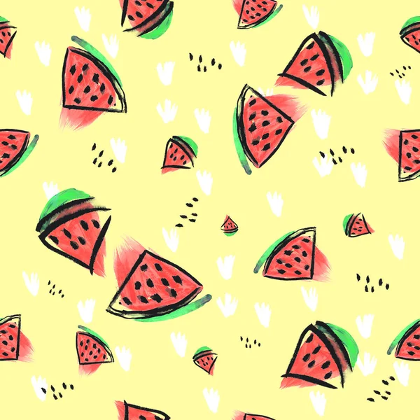 Watermelon seamless pattern — Stock Photo, Image