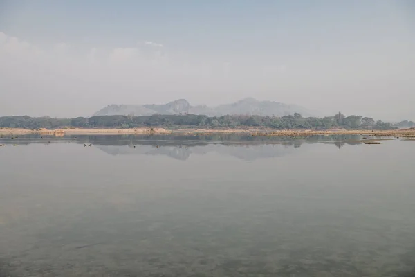 Eau Claire Rivière Mékong Loei Nhong Khai Lorsque Niveau Eau — Photo