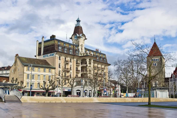 Lausanne şehir merkezi — Stok fotoğraf