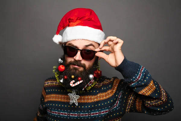 Elegante moderno Bad Santa — Fotografia de Stock