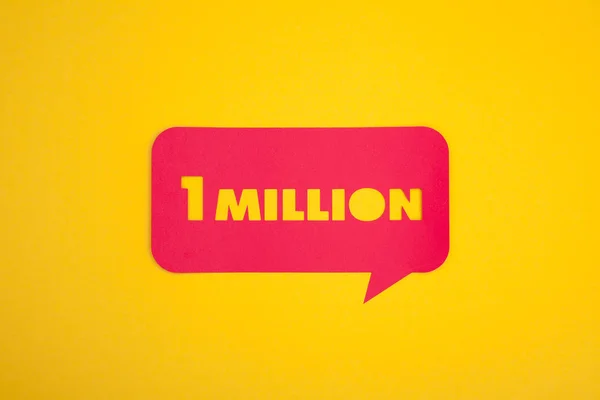 The 1 million sign — Stock Photo, Image