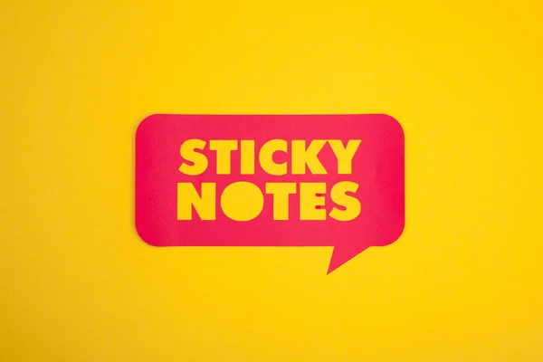 Sticky notes cut-out in cloud — Stock Photo, Image