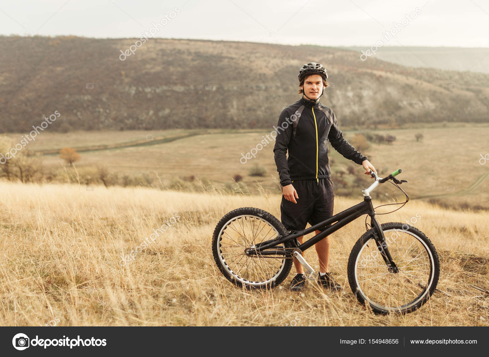 male mountain bike
