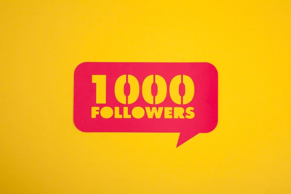 1000 Follower — Stockfoto