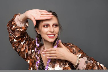 Studio poz ceket şık hipster