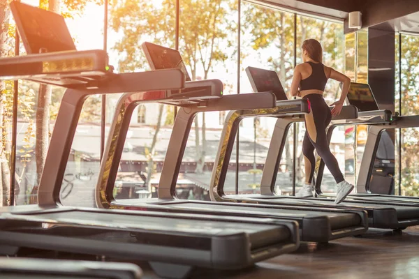 Woman on treadmill