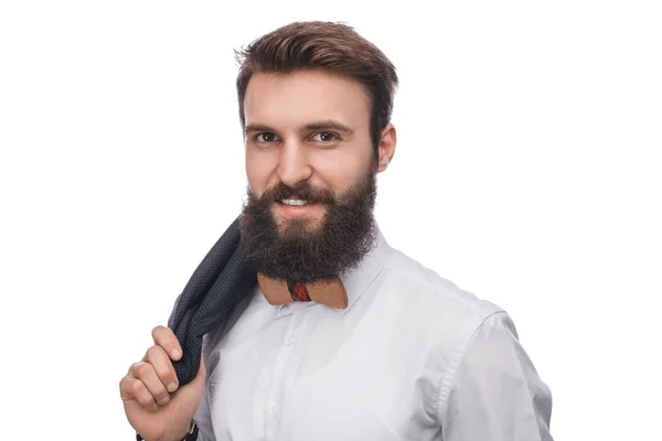 Beyaz sakallı şık beyefendi — Stok fotoğraf