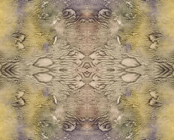 Dirty colors abstract symmetric background for vintage design. Hand drawn watercolor picture. Green, yellow, brown and black paint.